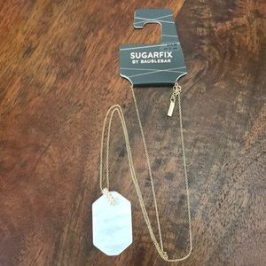 BaubleBar Jewelry - Sugarfix Graphic Resin Pendant Necklace NWT BaubleBar Jewelry - Sugarfix Graphic Resin Pendant Necklace NWT
